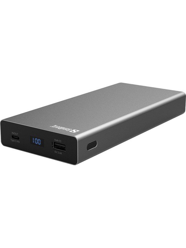 Sandberg Powerbank USB-C PD 100W 20000 Strømforsyning - 80 Plus