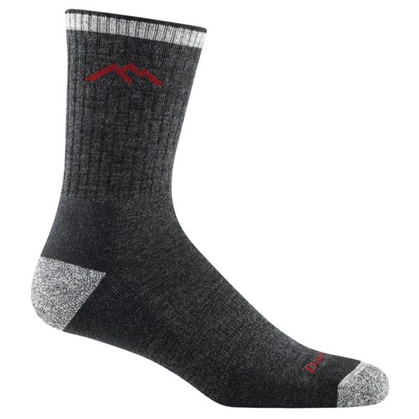 Darn Tough Mens Hiker Micro Crew Sock Cushion (BLACK M)