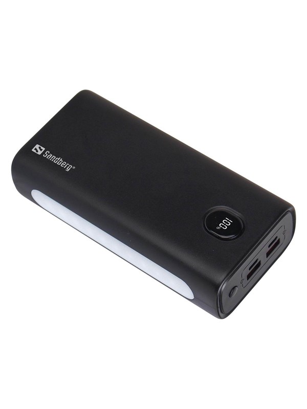 Sandberg Powerbank USB-C PD 20W 30000 Powerbank - Sort -