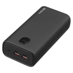 Batería externa Sandberg USB-C PD 20W 30000 mAh, Negro