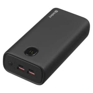 Sandberg USB-C PD 20W 30000 mAh powerbank, Sort