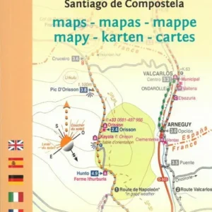 Camino de Santiago Maps: St. Jean Pied de Port - Santiago de Compostela