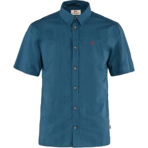 Fjällräven Mens Övik Lite Shirt S/S (BLUE (UNCLE BLUE/520) Large (L))