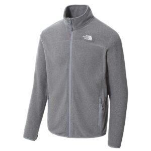 The North Face 100 Glacier - Cremallera completa para hombre (GRIS (TNF MEDIUM GREY HEATHER) Small (S))