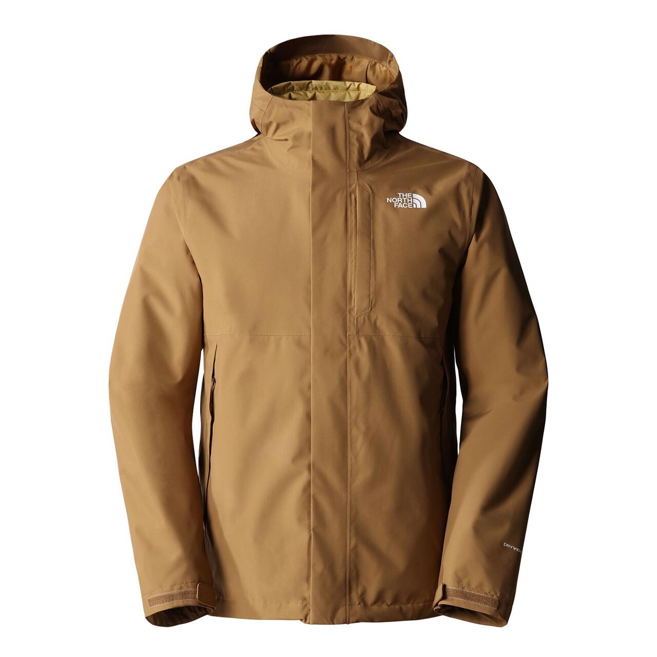 The Face Mens Carto Triclimate Jacket (UTILITY BROWN/ANTELOPE Small (S)) Caminoking.dk