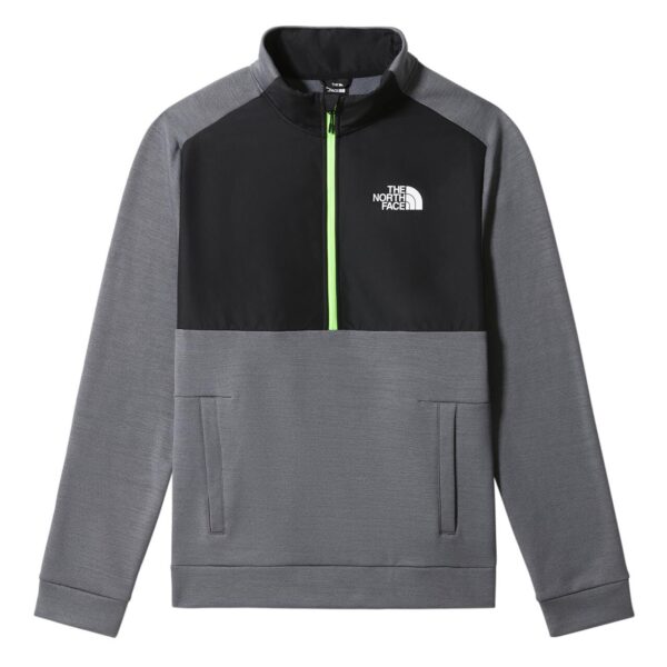 The North Face Mens MA 1/4 Fleece (GREY (VANADIS GREY DK HTHR/TNF BLK) Small (S))