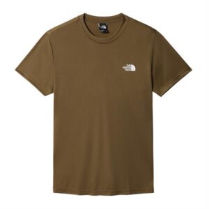 The North Face Mens Reaxion 레드 박스 티셔츠, 밀리터리 올리브