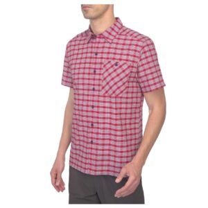 The North Face Mens S/S Hypress Shirt (RED (TNF RED PLAID) Small (S))