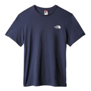 The North Face T-shirt S/S Simple Dome pour homme (BLEU (SUMMIT NAVY) Small (S))