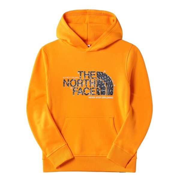 The North Face Teens Drew Peak Pull Over Hoodie (ORANGE (CONE ORANGE) Large (L))