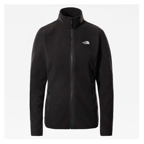 The North Face Womens 100 Glacier Full Zip (BLACK (TNF BLACK) X-small (XS))