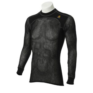 Aclima Mens WoolNet Crew Neck Shirt (BLACK (BLACK) X-small (XS))