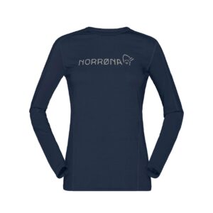 Norrøna Womens Falketind Equaliser Merino Round Neck (BLUE (INDIGO NIGHT) X-large (XL))