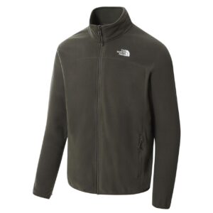 The North Face Uomo 100 Glacier Full Zip (VERDE (NEW TAUPE GREEN) Small (S))