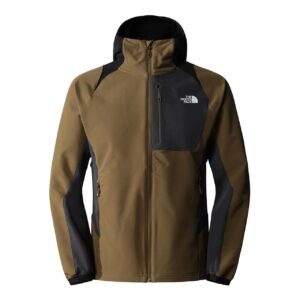 The North Face Mens Ao Softshell Hoodie (GREEN (MILITARY OLIVE/ASPH GREY/BLK) Small (S))