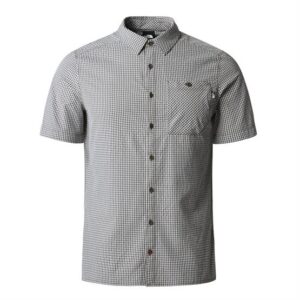 The North Face Mens S/S Hypress Shirt, New Taupe Plaid