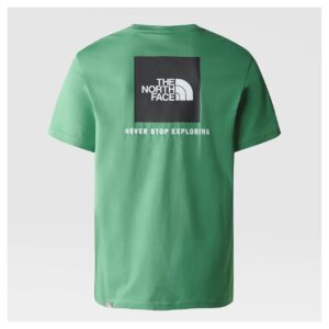 The North Face Mens S/S Red Box Tee (VERDE (DEEP GRASS GREEN) Pequeno (S))