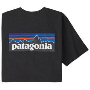 Patagonia Mens P-6 Logo Responsibili-Tee (BLACK (BLACK) XX-large (XXL))