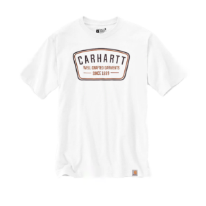 Carhartt Mens Pocket Crafted Graphic S/S T (WHITE (WHITE) Small (S))