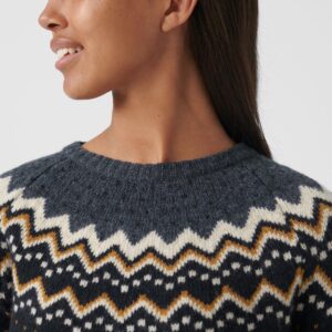 Fjällräven Womens Övik Knit Sweater (BLUE (DARK NAVY/555) Large (L))