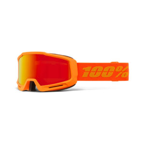 Masque de ski 100% OKAN HiPER Orange Fluo/Rouge