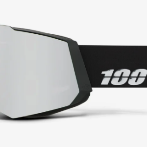 100% SNOWCRAFT HiPER skibril - Zwart/HiPER zilveren spiegel + Bonus HiPER turquoise spiegel