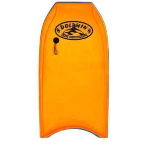 Dolphin Wave 95 Bodyboard Inkl. Leash - Gold yellow/Royal Blue