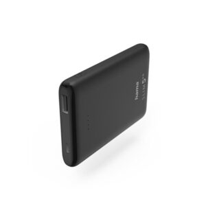 Hama SLIM 5HD Powerbank - Sort - 5000 mAh