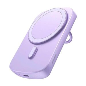 Joyroom Power Bank Ring Holder 20W 6000mAh JR-W030 (purple) Powerbank - Lilla - 6000 mAh