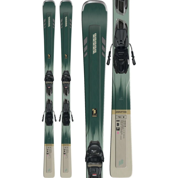 K2 Disruption 78C W Ski + ER3 10 Compact Quikclik Bindinger - 2023