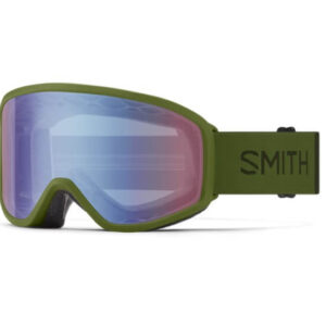SMITH Reason OTG Skibriller - Oliven + blå sensorspeillinse