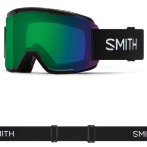 SMITH Squad Skibriller - Sort + ChromaPop Everyday Green Mirror Lens