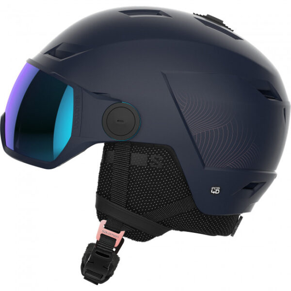 Salomon Icon LT Visor, skihjelm med visir, mørkeblå