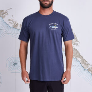 Преміальна футболка Salty Crew Rooster з коротким рукавом і коротким рукавом - Harbor/Harbor Blue