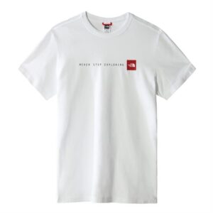 The North Face Mens S/S Never Stop Exploring Tee, Blanco