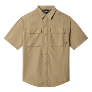 The North Face Camisa Sequoia para hombre S/S (Beige (KELP TAN) Small)