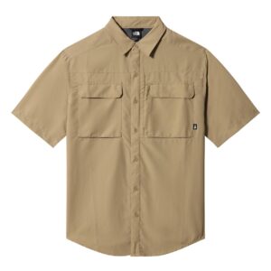 The North Face 男式短袖红杉衬衫（米色 (KELP TAN) 小号）