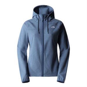 The North Face dames Homesafe fleece hoodie met volledige rits, blauw