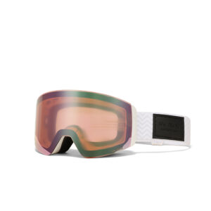 We Meta Ski Goggles - Hvit m/ oransje linse