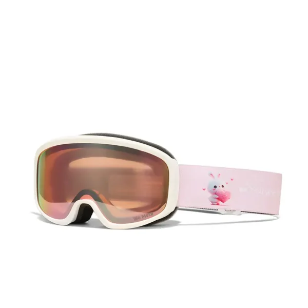 We Meta Lyžařské brýle Dívčí - bílá/růžová