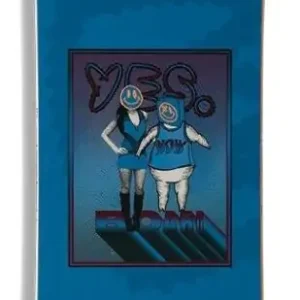 Snowboard YES Typo - Bleu