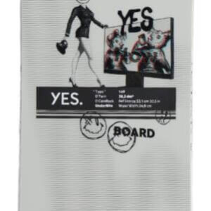 Snowboard YES Typo - Gris