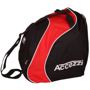 Accezzi Sapporo, boot and helmet bag, black/red