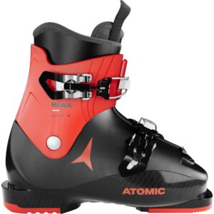 Atomic Hawx Kids 2, botas de esquí junior, negro/rojo