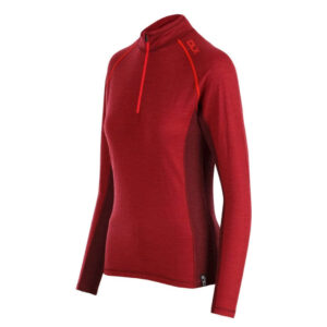 Base layer trøje dame - Trespass DLX Gretal - Merino uld - Rød