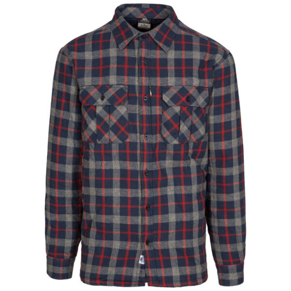 Fleece skjorte til herre - Trespass Rapeseed - Navy Check