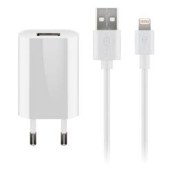 Goobay Apple Lightning Charger Set 1 A, White, 1 M - Oplader