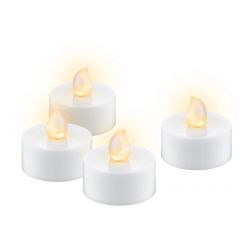 Goobay LED Tea Lights Fyrfadslys med timer - 4 stk. - Led-lys