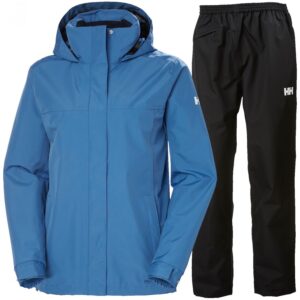 Helly Hansen Aden regnsæt, dame, blå/sort