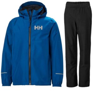 Helly Hansen JR Juell, regnsæt, børn, blå/sort